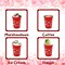 4E's Novelty Kids Valentine's Day Plastic Reusable Cups – 8 OZ, 12 Pack Red Heart Tumblers, Bulk Party Favors, Classroom Gifts, Valentines Day Party Supplies for Kids & Adults